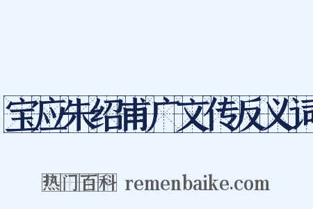 宝应朱绍甫广文传反义词是什么意思的图片